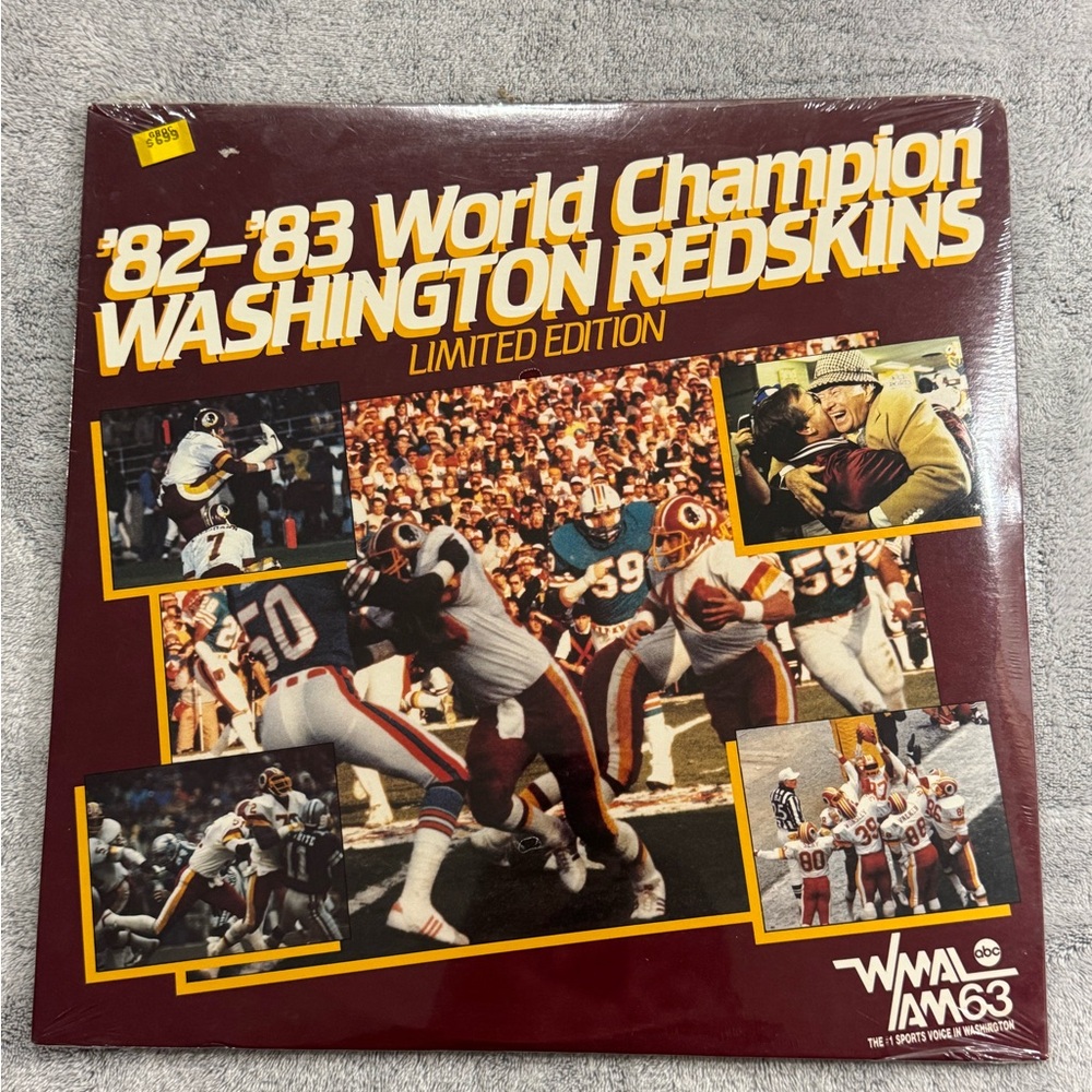 NEW ‘82-'83 World Champion Washington Redskins Commanders Vinyl Record Limited